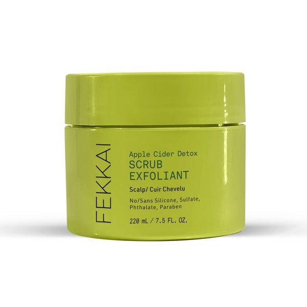 Fekkai Apple Cider Detox Scrub - 7.5 oz - Pre-Shampoo Treatment - Salon Grade, EWG Compliant, Vegan & Cruelty Free - Promotes Hair & Scalp Health
