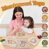Montessori Wooden Lacing Dinosaur Toys for Toddlers and Kids Ages 2-4 5-7, Sewing Kit Fine Motor Skill Busy Board, Education Sensory Preschool Toy for 1 2 3 4 Year Olds, Birthday Gift for Boys Girls