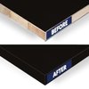 Black Melamine Edge Banding Tape 5/8 inch x 25 ft Iron On Adhesive Wood Edging Veneer Trim Laminate Cabinate Furniture Plywood Formica Shelf Table Countertop Repair Flexible Edgebanding Strip Roll