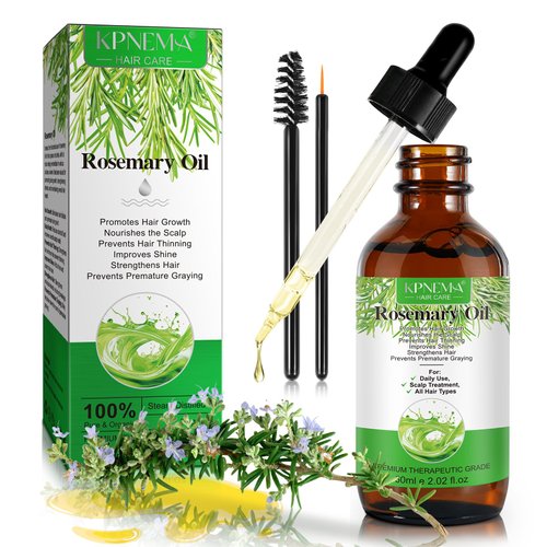 Rosemary Oil for Hair Growth, Multipurpose Rosemary Essential Hair Oil for Hair Growth, Nourishes The Hair and Skin, 100% Pure Natural Rosemary Hair Oil (2.02 Fl Oz-1x-1.0)