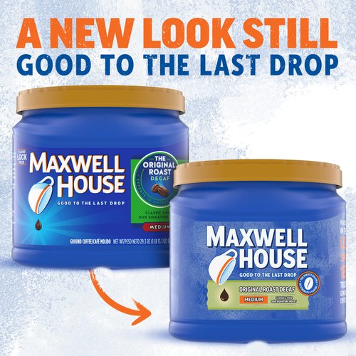 Maxwell House The Original Roast Decaf Medium Roast Ground Coffee (29.3 oz Canister)