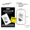 INKARTLINK Temporary Tattoos, Semi Permanent Tattoo Adult Art Design Waterproof Temp Tattoo Party Favors Tattoo Stickers Realistic Look, No Adhesive, Lasts 1-2 Weeks Black (Butterfly And Flower)