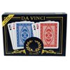 DA VINCI Ruote, Italian 100% Plastic Playing Cards, 2-Deck Poker Size Set, Regular Index, w/2 Cut Cards