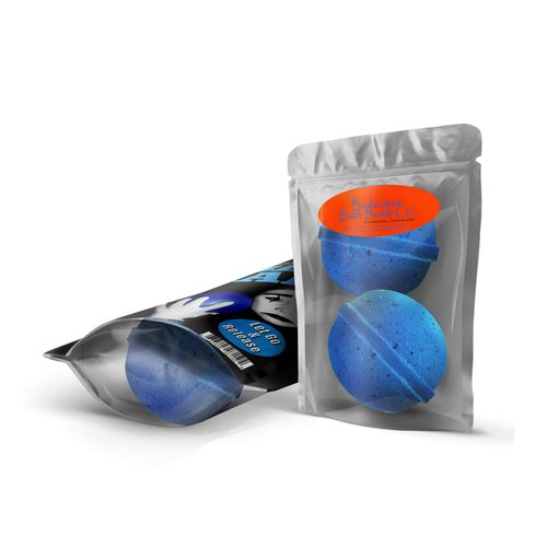 Massive Blue Balls Bath Bombs - Sad Mime Design - Funny Bath Bombs for Men - XL Bath Fizzers, Giant Blue Bath Bombs, Handcrafted in The USA, 2 Count