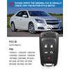 5 Buttons Flip Key Fob Keyless Entry Remote Replacement for Chevy Camaro Malibu Sonic Equinox Impala Cruze GMC Terrain Buick Allure Lacrosse Regal Verano Encore, Car Key Fob FCC: OHT01060512