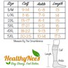 HealthyNees 15-20 mmHg Zipper Compression Plus Size Calf Leg Closed Toe Socks (Beige, XL)