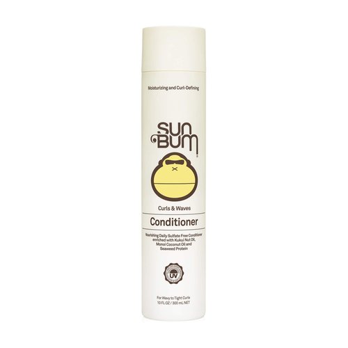 Sun Bum Curls & Waves Conditioner | Vegan and Cruelty Free Moisturizing Hair Treatment for Wavy and Curly Hair | 10 oz