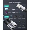 ANDTOBO USB Splitter, USB 2.0 A Male to 2 Dual USB Female Jack Y Splitter Hub Power Cord Extension Adapter Cable