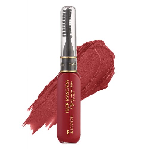 MIESCHER Colored Temporary Hair Mascara Washable Hair Color Chalk Instantly Hair Color Dye Professional Hair Dye Stick Temporary Colored Dye Cream 48 Hours Not Fade for Girls Kids Party(09#Wine Red)
