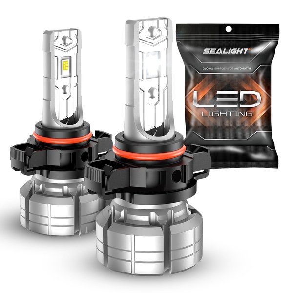 SEALIGHT 5202 LED Fog Light Bulb or DRL, 10000LM 24W Strong Penetration 5202 5201 PS19W PS24W Fog Lights LED Bulb, 6500k Cool White 5530 CSP Chips, IP68 Waterproof Plug and Play, Pack of 2