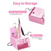 20000RPM Electric Nail Drill Portable Nail File Drill Set for Acrylic Gel Nails, Professional Nail Drill Machine for Nail Polish Remover with The Function of Storing Manicure Accessories，Purple