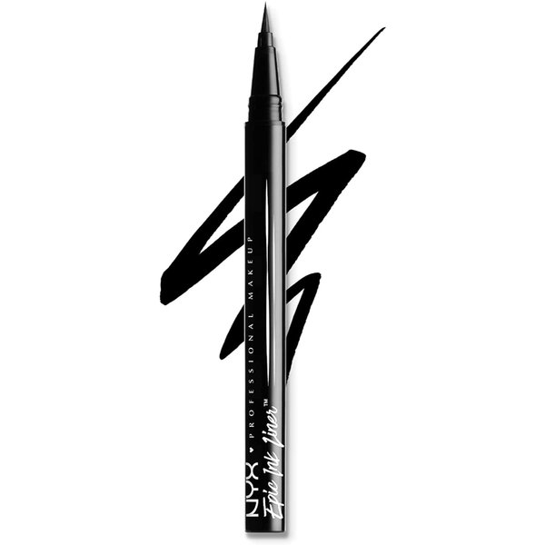NYX PROFESSIONAL MAKEUP Epic Ink Liner, Waterproof Liquid Eyeliner - Black, Vegan Formula