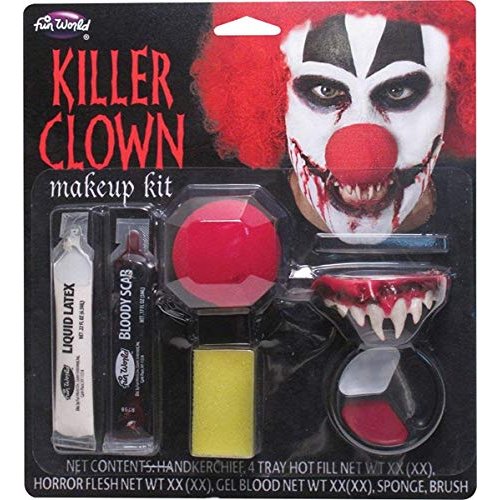 Fun World Killer Clown Horror Makeup Kit