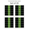 Game Zone - Pixel Video Game Party or Birthday Party Water Bottle Sticker Labels - Set of 20
