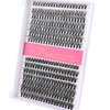 SQYlashes DIY Lash Extensions Kit, 280PCS 30D 40D Individual Lashes Clusters Eyelash Extensions Kit with Lash Bond and Seal, D Curl Lash Clusters Kit at Home (30D+40D, 0.05 Mix 9-18mm)