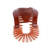 2PCS Plastic Interlocking Banana Clip Clincher Interlocking Two Sides Hair Comb Elongated Ponytail Holder
