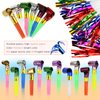 Weoxpr 144pcs Two Kinds of Noisemakers Blowouts Party Horns, Bulk Toys, Birthday Party Favors, New Years Party Noisemakers, Party Accessory, Prizes for Kids, Party Whistles and Streamers