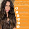 Tape in Hair Extensions Human Hair 18 Inch 20pcs Balayage Natural Black to Chestnut Brown Human Hair Extensions Tape in for Women Skin Seamless Invisible Tape Hair Extensions(1B/1B/6#, 18 Inch)