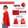 D.Q.Z Superhero-Capes and Masks for Kids Bulk 16 Sets Boys Girls Super Hero-Costumes-Toys Halloween Dress Up Party Favors (Multicolor)