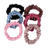 Slim Satin Scrunchie, Skinny Silk Scrunchies, Small Scrunchies for Girls, Scrunchy For Women Thin Hair Ties Mini scrunchies Ponytail Holder For Thick Fine Curly Hair 6 Pcs Multicolour