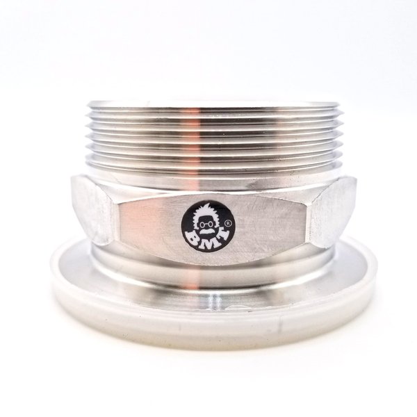 2" inches MNPT x KF50 Flange Vacuum fittings adapter, Made of SS304, Male NPT