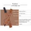 LDJYEONS Eyebrow Pencil, Makeup Eyebrow Pencil, Long-Lasting Four Pronged Eyebrow Pencil (grey)