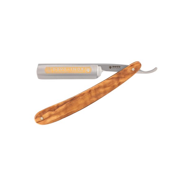 DOVO Inox Straight Razor with Olive Wood Handle 5/8", 10 g