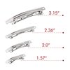 AUEAR, French Barrette Iron Rectangle Hair Clips for DIY Clip Craft Bows (120 Pack, 4 sizes)