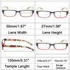 Kerecsen 4 Pack Reading Glasses for Women Men Spring Hinge Ladies Readers (1.25, 4 Pack Mix Color)