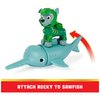Paw Patrol, Aqua Pups Rocky and Sawfish Action Figures Set, Kids Toys for Ages 3 and up