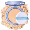 Oil Control Face Pressed Powder, Matte and Smooth Translucent Powder Setting Powder Makeup, Waterproof Long Lasting Finishing Face Powder, Cruelty-free (#03 DARK)