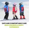 OutdoorMaster Kids Ski Goggles - Helmet Compatible Snow Goggles for Boys & Girls with 100% UV Protection (Color pattern Frame + VLT 13% Grey Lens with Full REVO Gold)