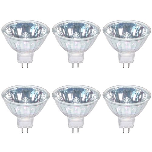GMY MR16 Halogen Bulb 35W, Dimmable 12V MR16 GU5.3 Spotlight, 4000Hrs Long Lifetime, 2800K, Warm White, 36° Beam Angle Bi-Pin Base, 6Pack