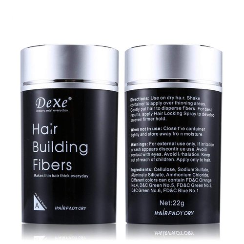 Dexe Hair Building Fibers for Thinning Hair, Apstour Undetectable & Natural Disposable Hair Fiber- Instantly Conceals Hair Loss in Secs - Hair Thickener & Topper for Women & Men 22g /0.78oz/Deep Brown