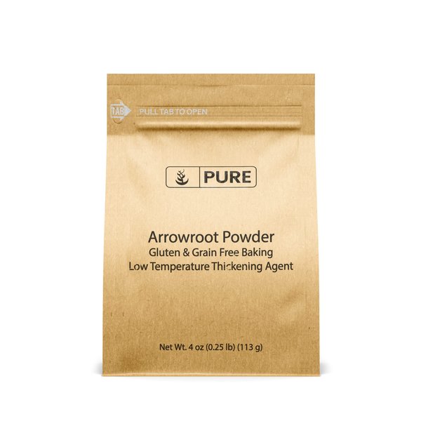Pure Original Ingredients Arrowroot Powder (4 oz) Corn Starch Alternative, Thickener & Binder,