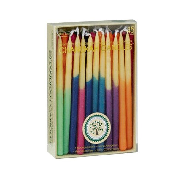 Eco-Friendly Beautiful Hand-Dippedy Beeswax Hanukkah Candles