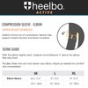 Heelbo Elbow Sleeve and Elbow Compression Sleeve with Copper Infused Fibers and Breathable Fabric for Tendonitis, Golfers Weight Lifting, Tennis Elbow or Arthritis for Men and Women, Black, Medium