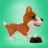 Uvini Building Blocks Pets, Bricks Corgi, Micro Bricks Dog Animal Building Toy Bricks Dog for Kids 10,11, 12, 13, 14, Teens or Adult, 1380 Pieces