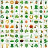 JCFIRE 102pcs St Patricks Day Tattoos, St Patricks Day Accessories Shamrock Stickers, St. Patrick's Day Face Stickers for Kids, Irish Parade and Party Favors Decoration, School Party Supplies