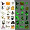 Ozepao 112 Pcs (2" x 2") Glow Halloween Tattoos for Kids, Luminous Halloween Temporary Tattoos for Party Favors Supplies Goodie Bags Gifts Decorations