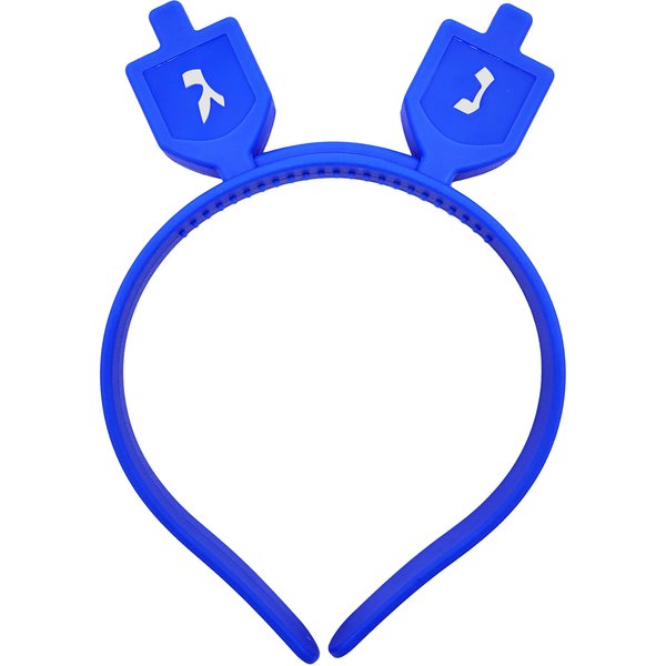 Hanukkah Headband - Light Up Flashing Menorah & Dreidel - Glow In The Dark Hanukkah Decoration - Great For Hanukkah Party (Single, Dreidel Headband)