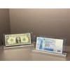 IEEK Acrylic Dollar Bill Frame Currency Holder Clear Paper Money Holders for Collectors Currency Ticket Protector Dollar Bill Display Case,7.3 x 3.5 Inch,2 Pack