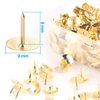 Yalis Thumb Tacks 500-count, 3/8-inch Steel Roundness Push Pins Office Tacks for Corkboard (Gold)