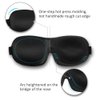 AMAZKER Sleep Mask Invisible Alar Deep Orbit 3D Eye Mask Ultra Lightweight & Comfortable Sleeping Mask for Travel, Nap, Shift Works, Black & Blue
