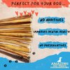 Amazing Dog Treats - Bully Sticks 6 Inch Regular Size (15 Pcs/Pack) - Premium Bully Stick Dog Chews - Long Lasting Bully Sticks for Dogs - Bully Stick Dog Bones - No Hide Dog Chew