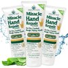 Miracle of Aloe’s Miracle Hand Repair Cream 8 oz Healing Aloe Vera Lotion for Dry, Cracked Hands with 60% Ultra Aloe Gel - Moisturizes, Softens, and Repairs - Non-Greasy (3-Pack)
