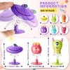 Deekin 48 Pcs Big Eye Animal Toys Spring Launchers Toys Jumping Toys Bouncy Halloween Party Favors for Boys and Girls Classroom Prizes Return Christmas Gifts Goodie Bag Fillers, 6 Styles