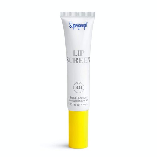 Supergoop! Lipscreen Shine SPF 40, 0.34 fl oz - Water-Resistant Clear Lip Gloss - Broad Spectrum SPF Lip Balm with Grape Seed Extract, Sunflower Seed Oil & Kelp Extract - Non-Sticky Formula