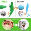 Adusa Interactive Cat Toys Catnip Toys Cat Toothbrush Chew Toys,100% Natural Rubber Bite Resistance Catnip Cat Treat Toys,Crayfish Shape Cats Teeth Cleaning Dental Care Toys