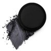 Mysense Matte Finish Black Single Eyeshadow, Pressed Powder Eye Shadow High Pigment Eyeshadow Longwearing Single Pan Eye Makeup Palette